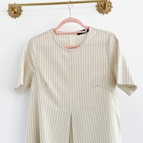 Roolee Cream Striped Dress - Picture 4 of 8